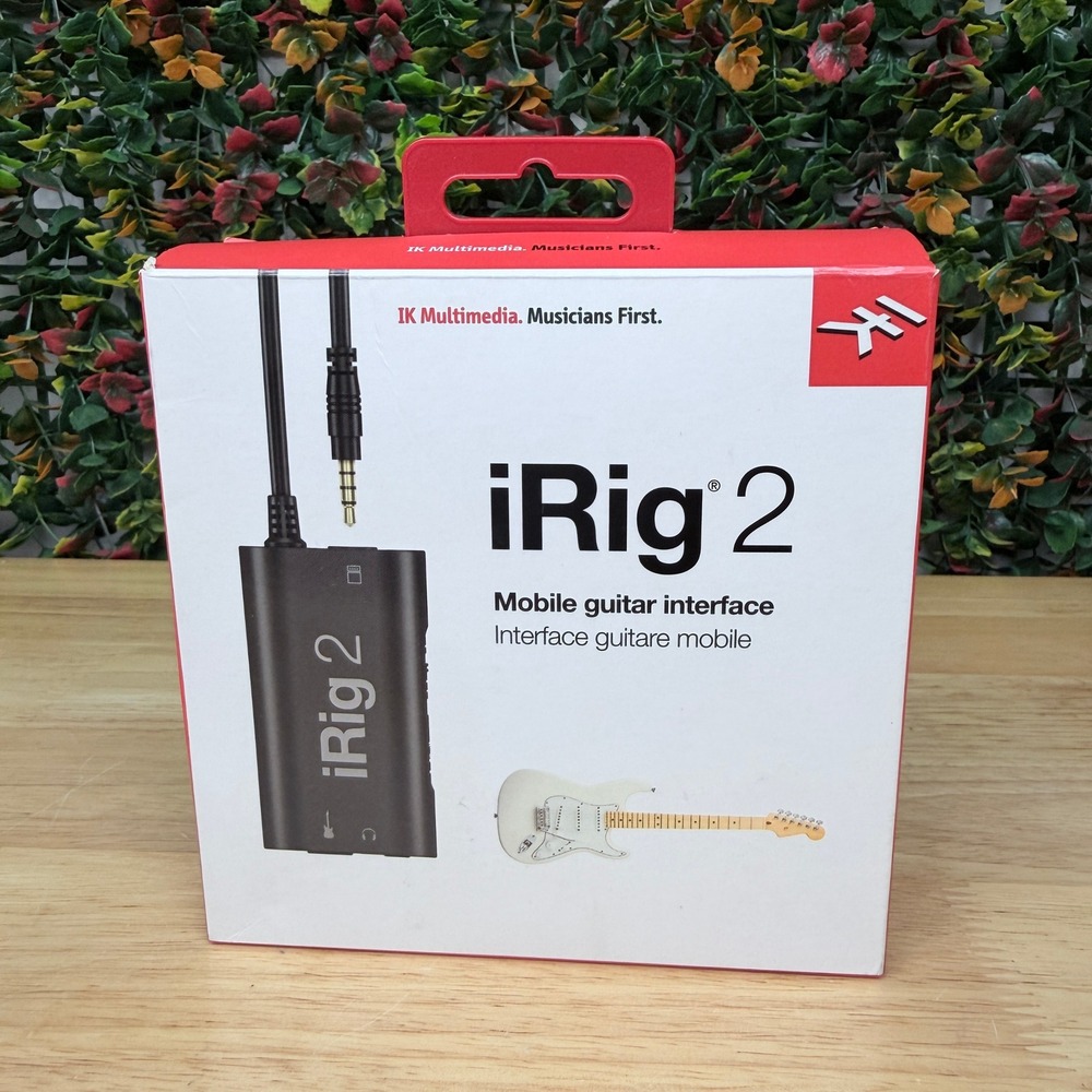 IK Multimedia iRig 2 Mobile Guitar Interface for iOS Android Mac Black IP-IRIG2